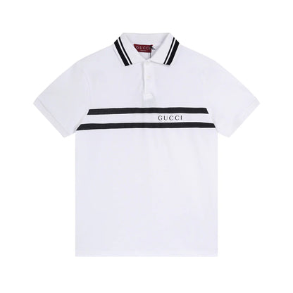 250313 New simple print knit POLO