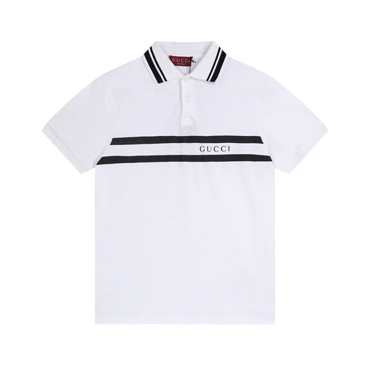 250313 New simple print knit POLO