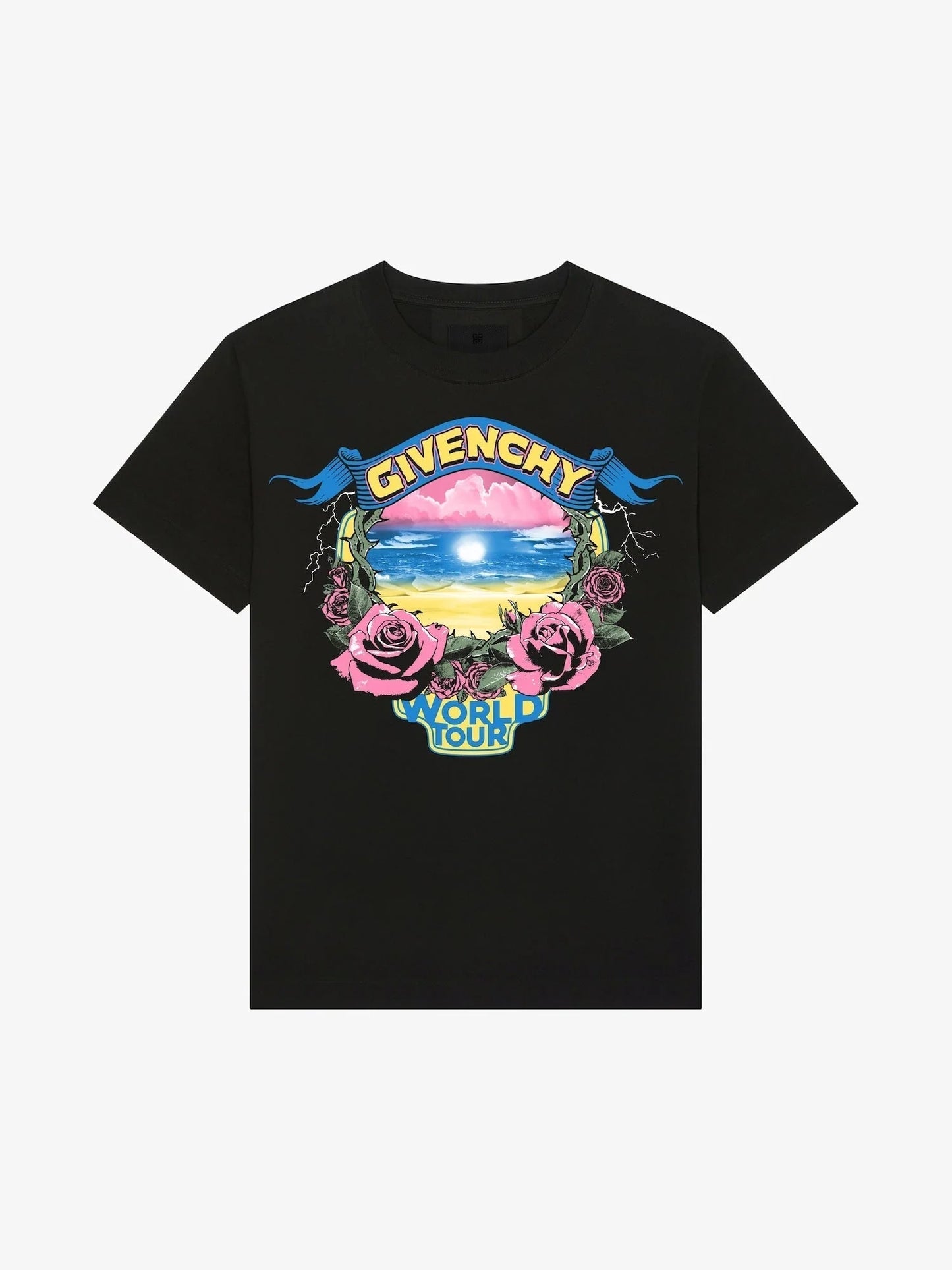 Rose Flower Print T Shirt