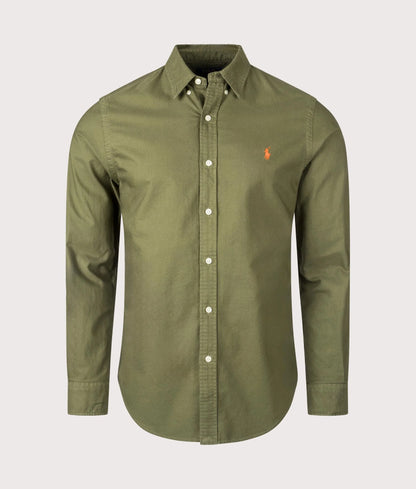 Slim Fit Garment-Dyed Oxford Shirt