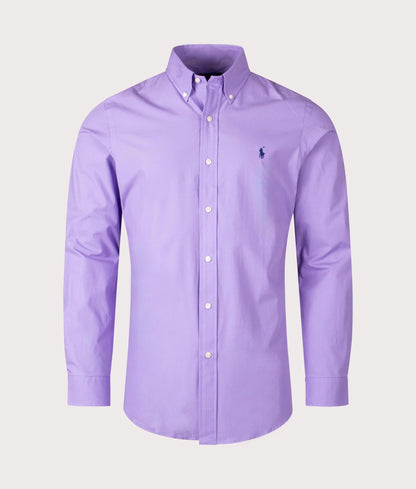 Custom Fit Stretch Poplin Shirt