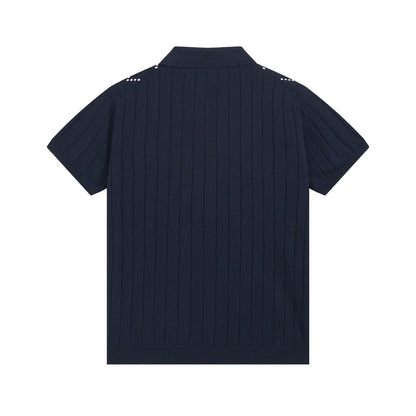 250313 New high quality knit lapel POLO