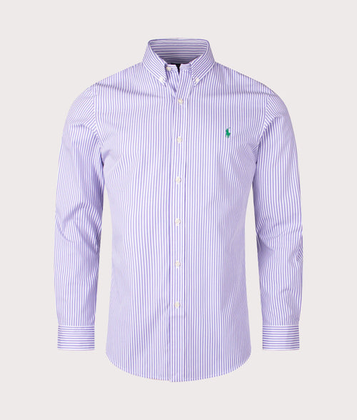 Slim Fit Striped Poplin Shirt