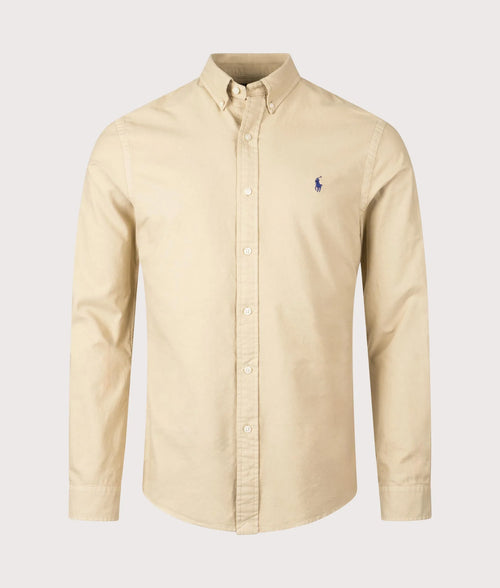 Slim Fit Garment-Dyed Oxford Shirt