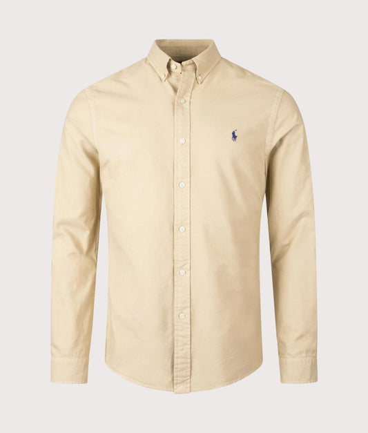 Slim Fit Garment-Dyed Oxford Shirt