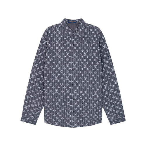 0818 New autumn and winter feature print loose version long-sleeved shirt