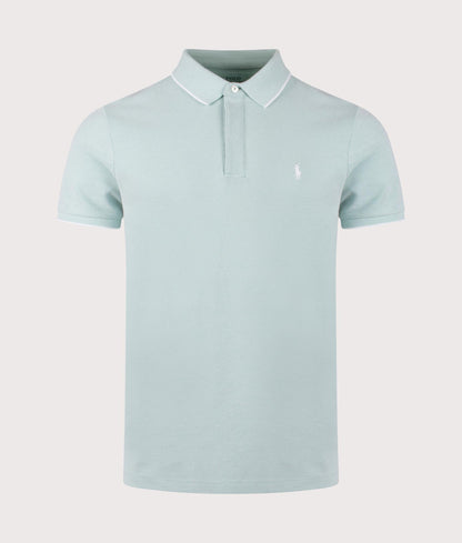 Custom Slim Fit Stretch Oxford Mesh Polo Shirt