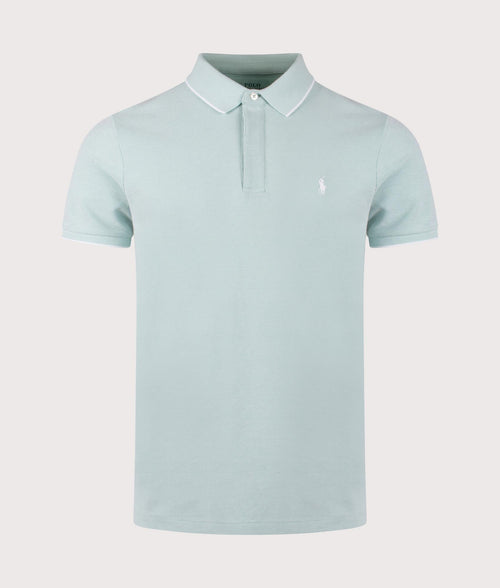 Custom Slim Fit Stretch Oxford Mesh Polo Shirt