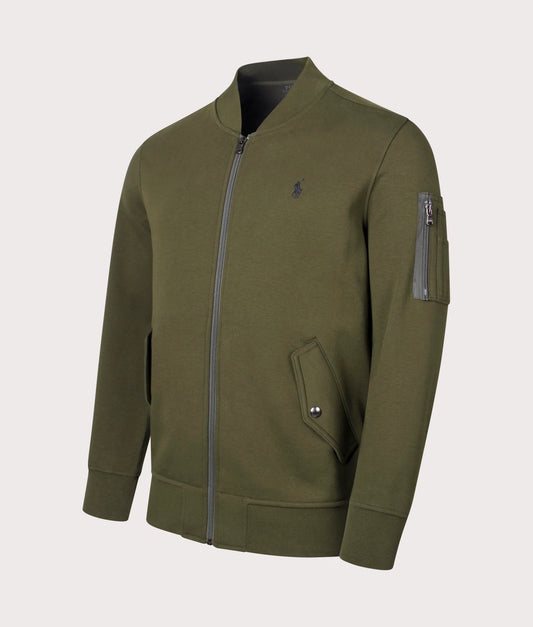 Double-Knit Bomber Jacket