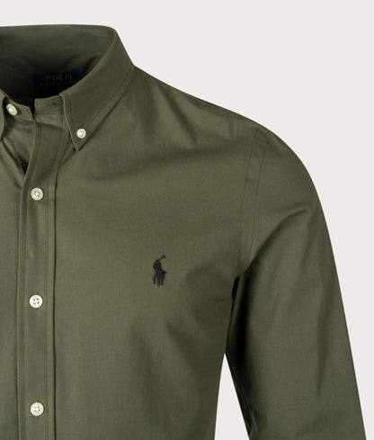 Slim Fit Stretch Poplin Shirt
