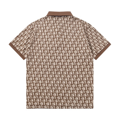 250604 The new high-quality full-body jacquard letter POLO