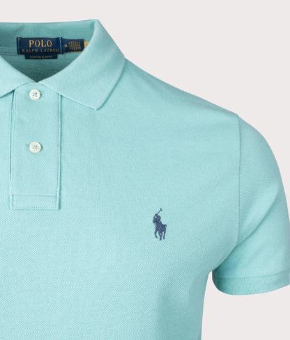 Custom Slim Fit Mesh Polo Shirt