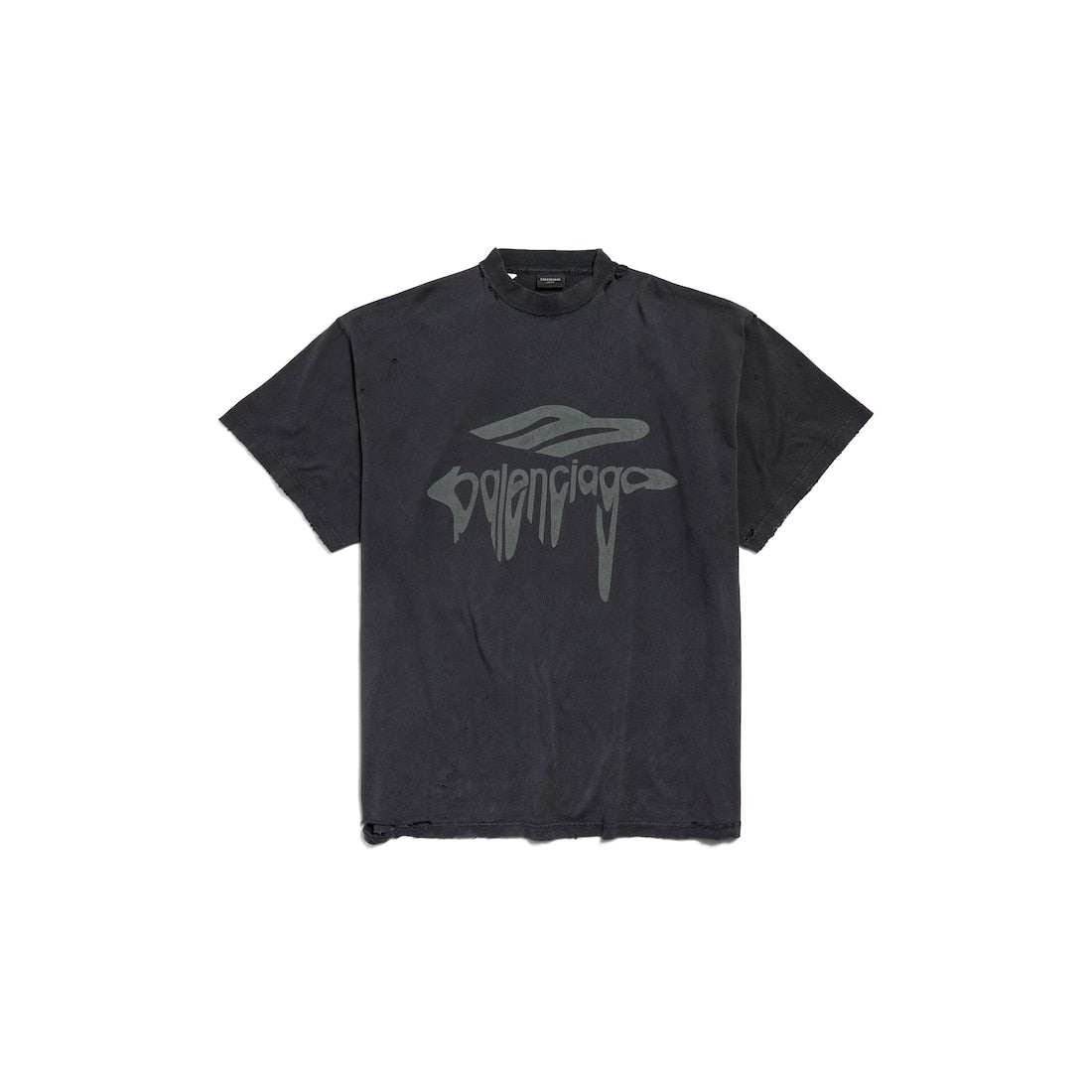 MEN'S 3B LIQUEFIED T-SHIRT OVERSIZED IN BLACK/GREY