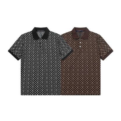 250305 New high quality jacquard fabric POLO shirt