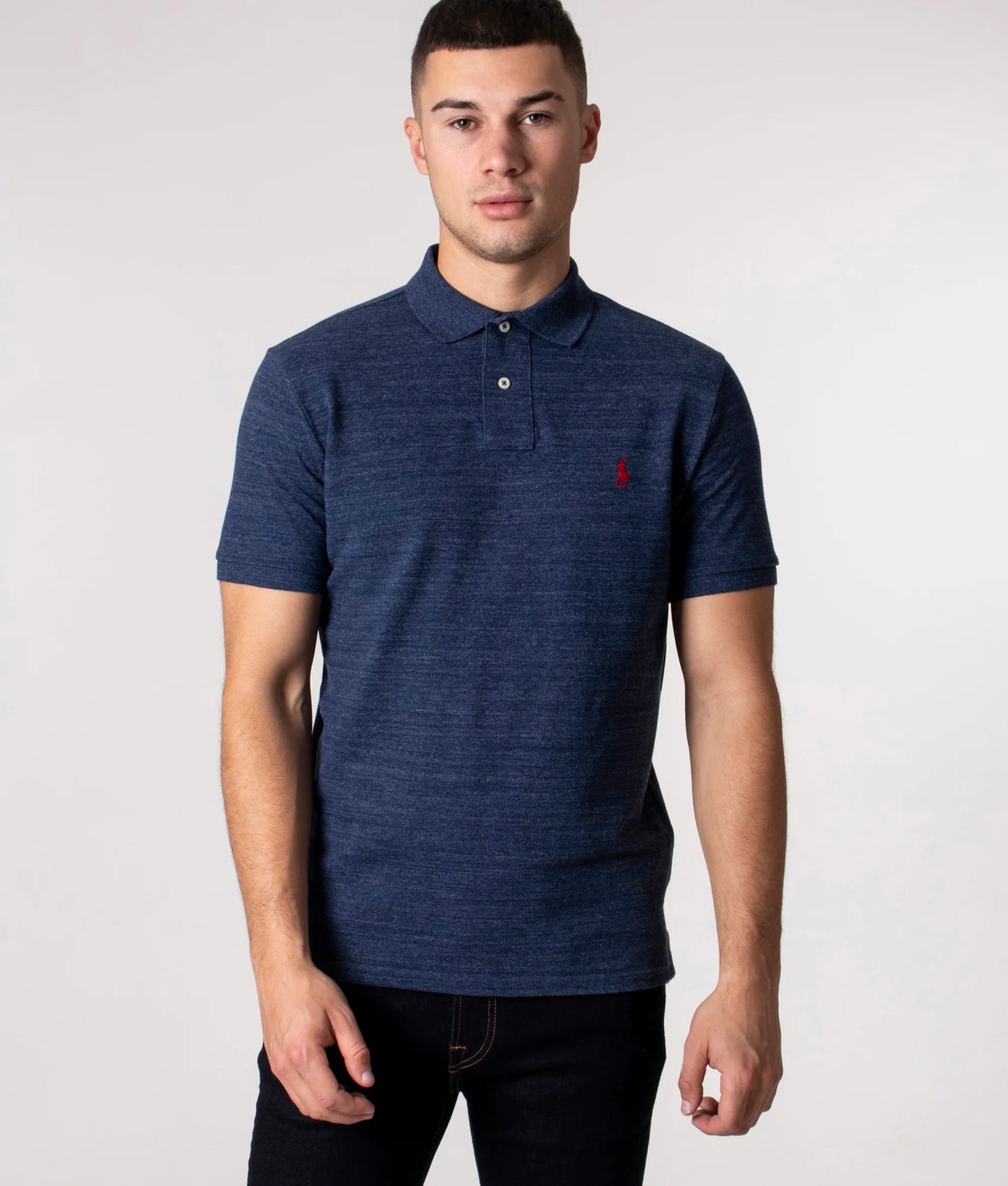 Custom Slim Fit Mesh Polo Shirt