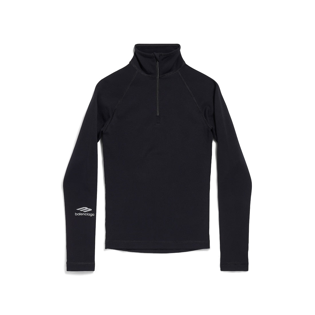 WOMEN'S 3B SPORTS ICON HALF ZIP FITTED TOP IN BLACK