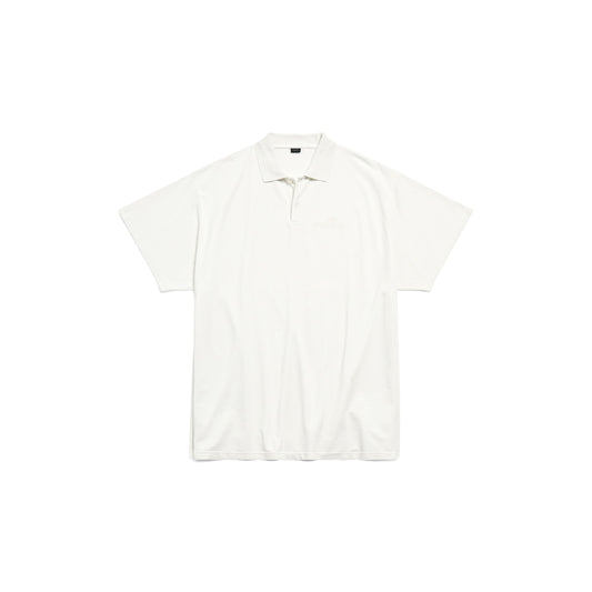 MEN'S INTERTWINED POLO IN WHITE