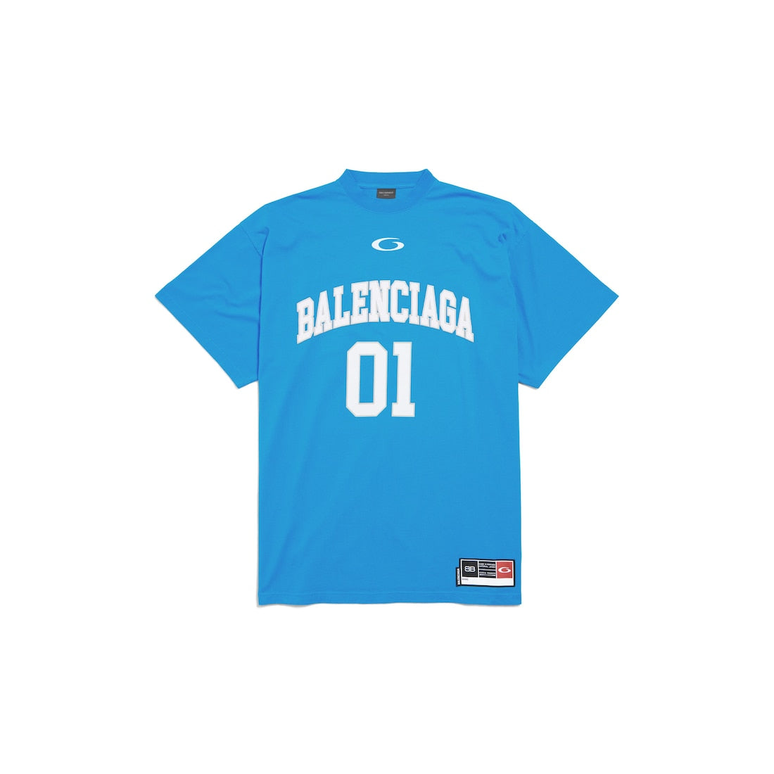 MEN'S BASKETBALL SERIES - OVERSIZED T-SHIRT IN BLUE