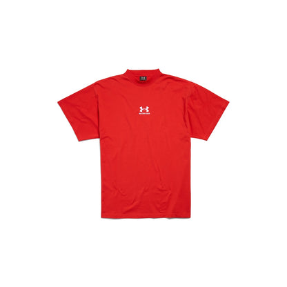 MEN'S UNDER ARMOUR® T-SHIRT OVERSIZED IN RED/WHITE