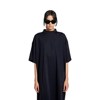 WOMEN'S T-SHIRT DRESS IN DARK NAVY