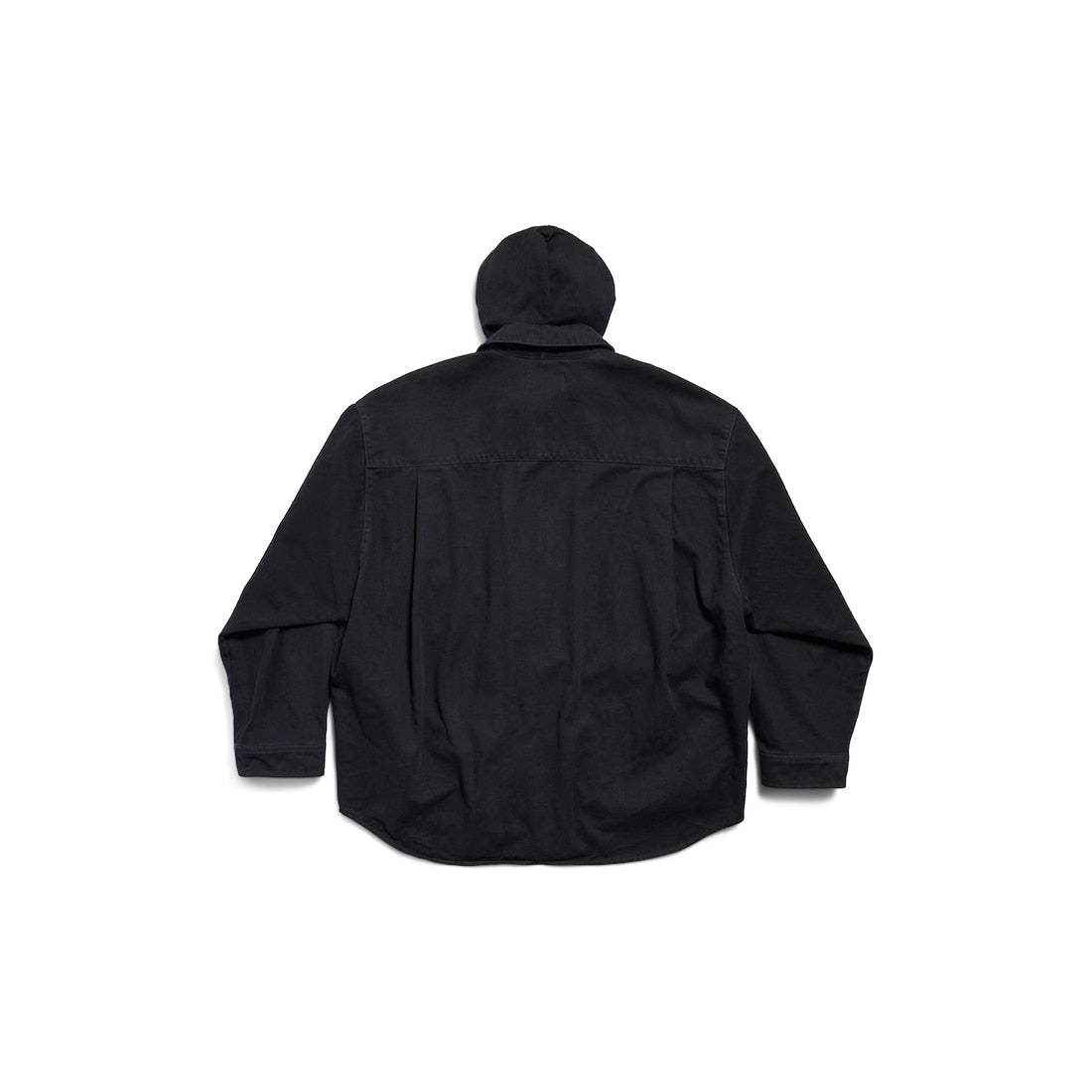 MEN'S SHIRT PARKA IN BLACK