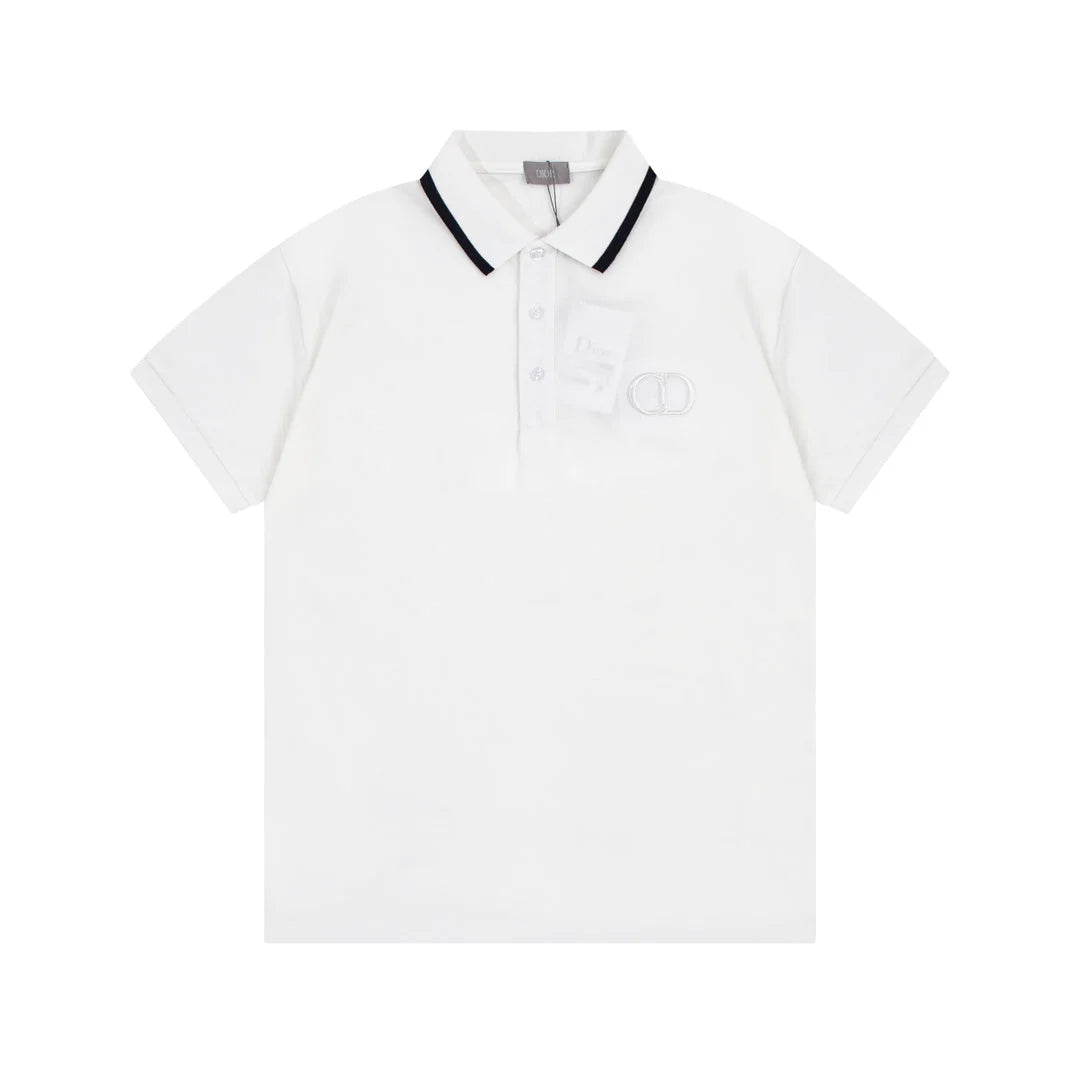 1203 New classic neckline color-matching POLO shirt