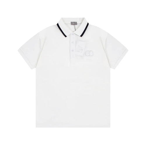 1203 New classic neckline color-matching POLO shirt