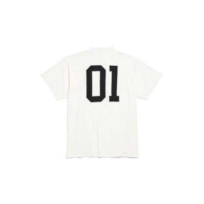 MEN'S BASKETBALL SERIES - OVERSIZED T-SHIRT IN OFF WHITE