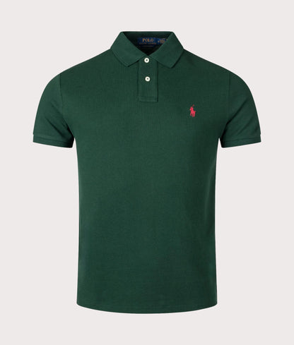 Custom Slim Fit Mesh Polo Shirt
