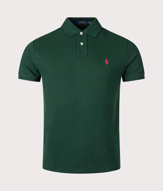 Custom Slim Fit Mesh Polo Shirt