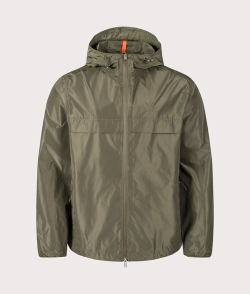 Zip Through Hooded Windbreaker Jacket