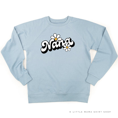 DAISY - NANA - w/ Full Daisy on Back - Lightweight Pullover Sweater