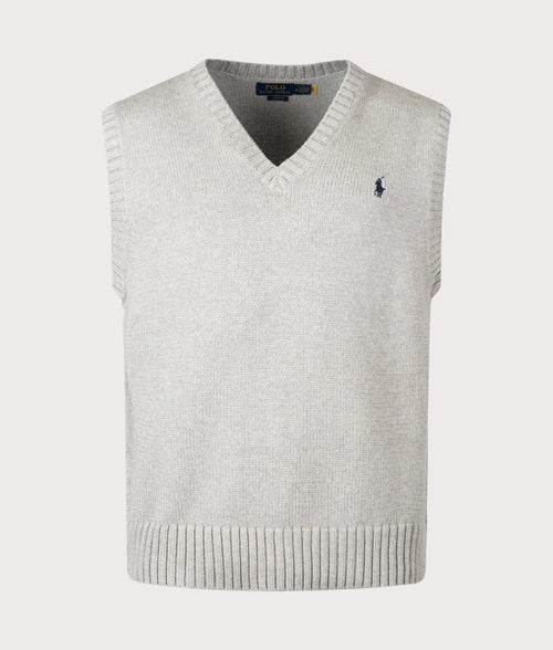 Sleeveless V-Neck Knitted Vest