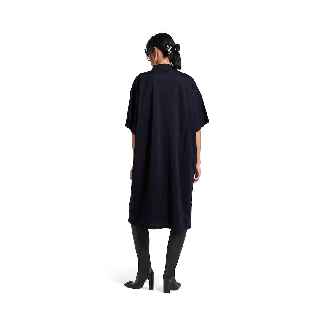 WOMEN'S T-SHIRT DRESS IN DARK NAVY