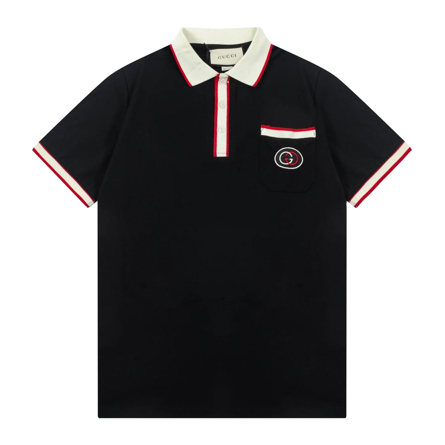 250408 New high-quality letter webbing with a color-matched collar POLO