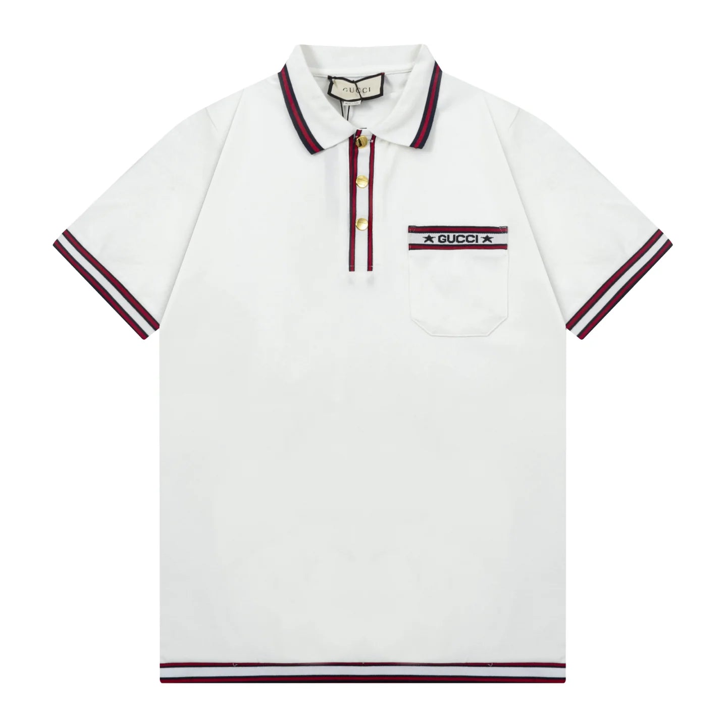 250408 New high-quality letter webbing with a color-matched collar POLO