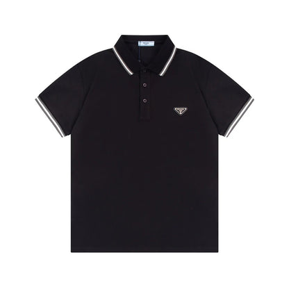 1203 New classic neckline color-matching POLO shirt