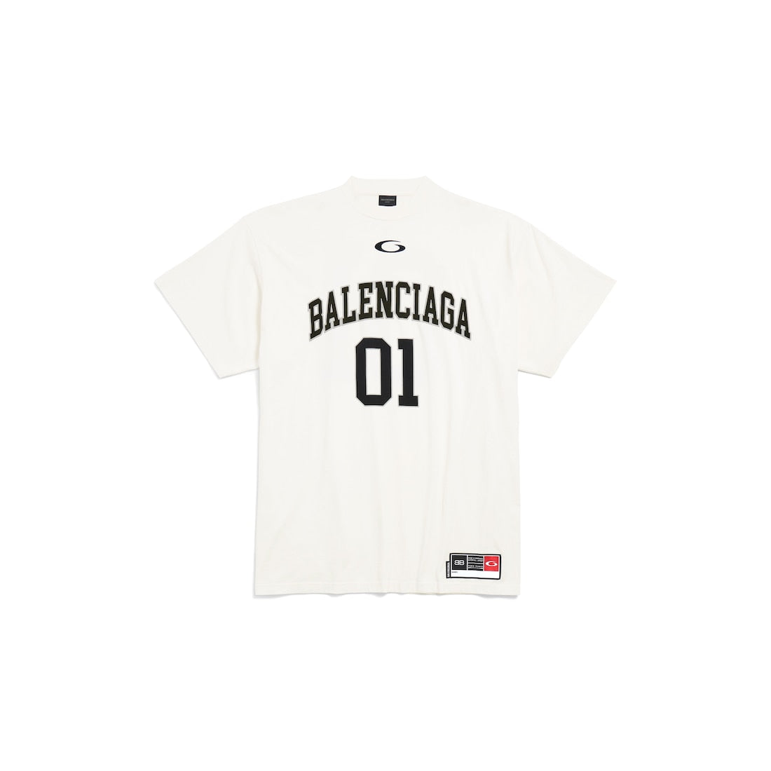 MEN'S BASKETBALL SERIES - OVERSIZED T-SHIRT IN OFF WHITE