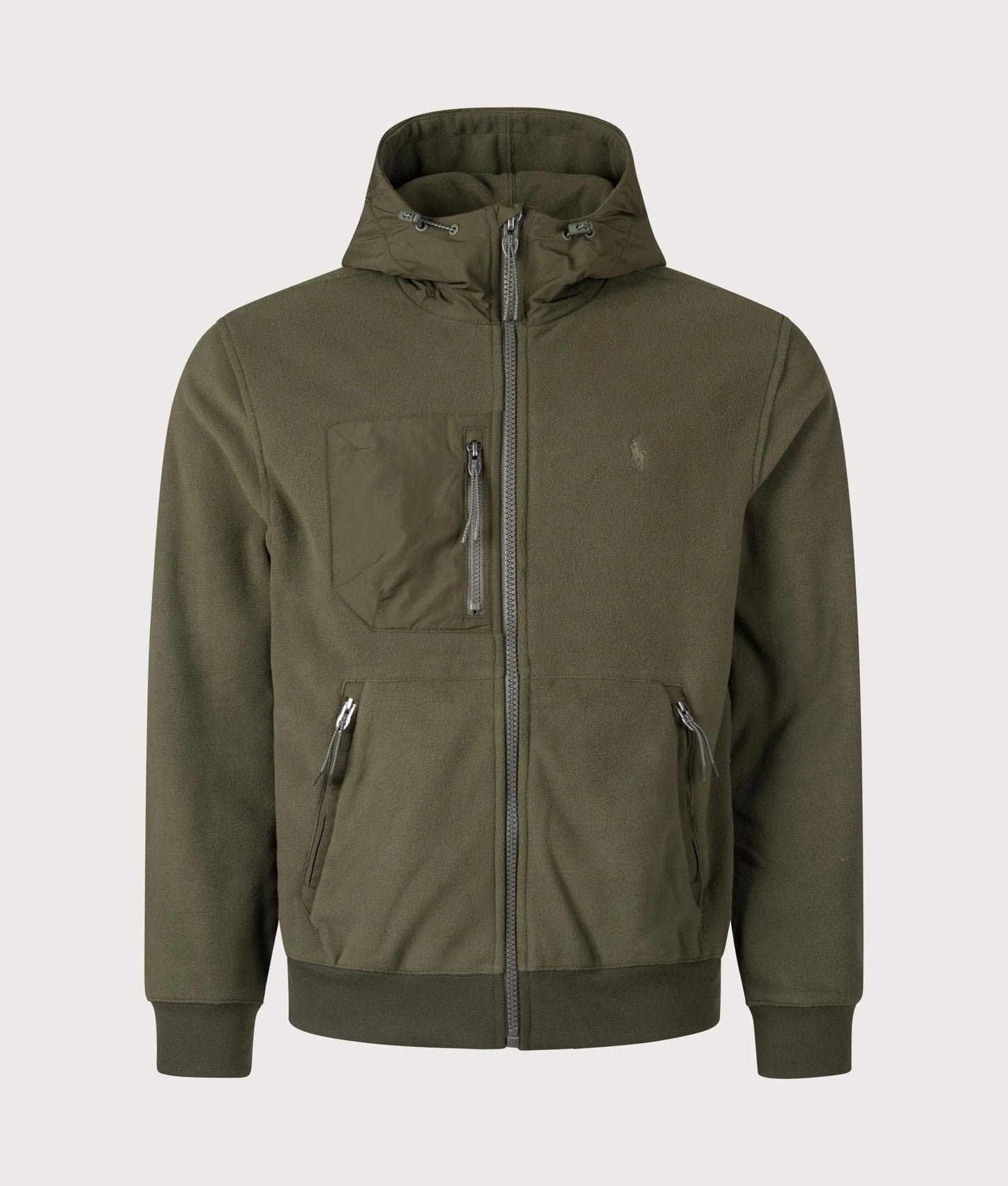 Brushed Fleece Hybrid Hooded Jacket