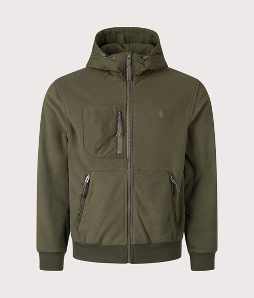 Brushed Fleece Hybrid Hooded Jacket
