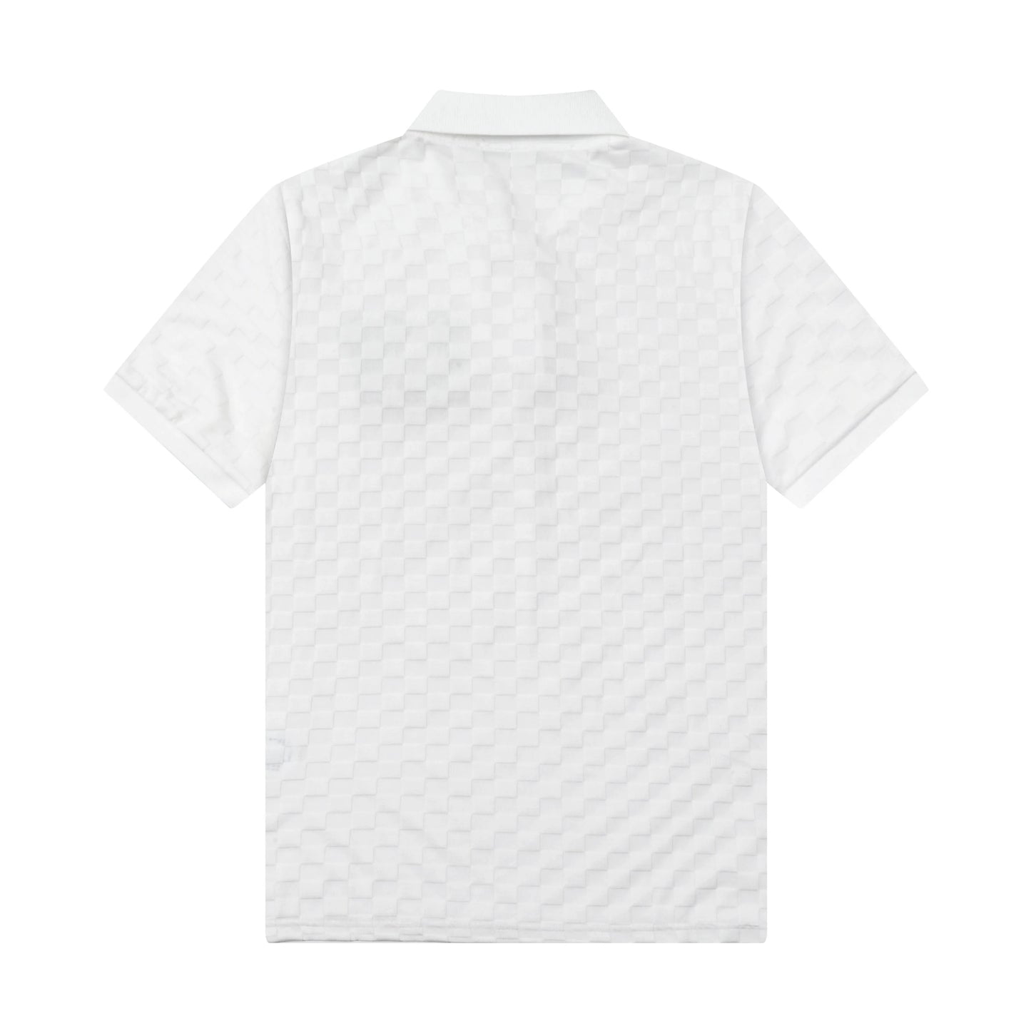 250305 New high quality knitted checkered polo shirt