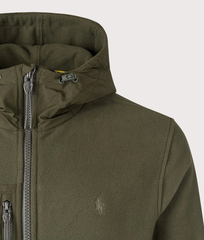 Brushed Fleece Hybrid Hooded Jacket