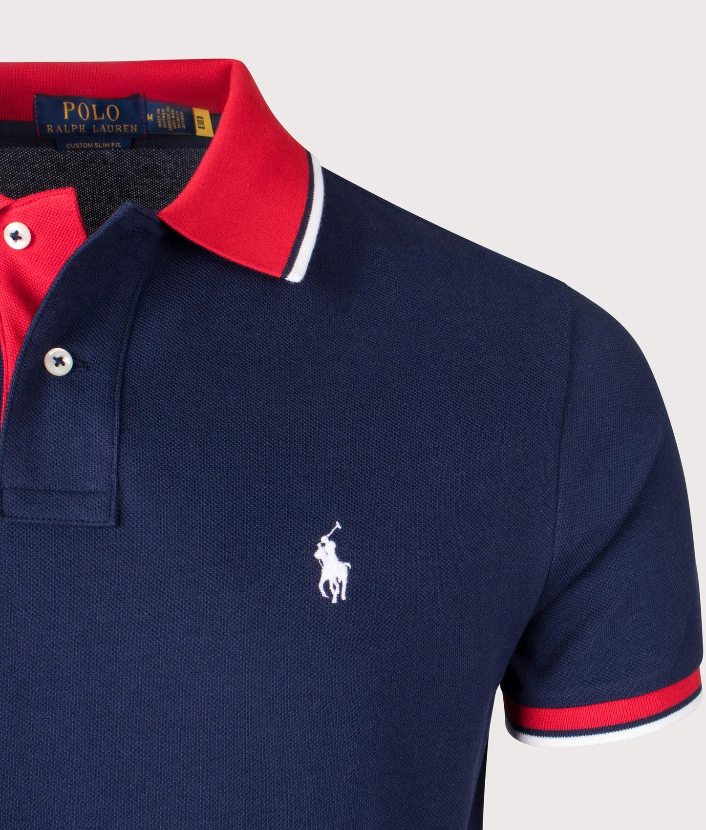Custom Slim Fit Mesh Polo Shirt