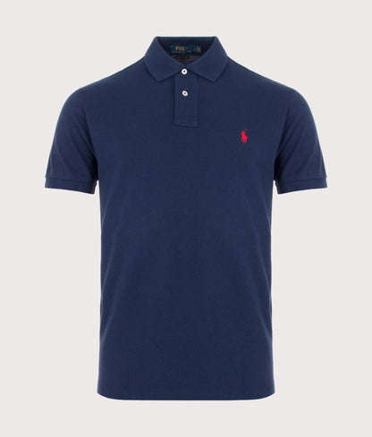 Custom Slim Fit Mesh Polo Shirt