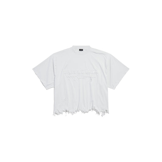 WOMEN'S CROPPED T-SHIRT IN WHITE