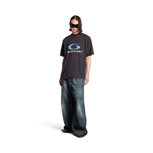 MEN'S LOOP SPORTS ICON T-SHIRT MEDIUM FIT IN BLACK