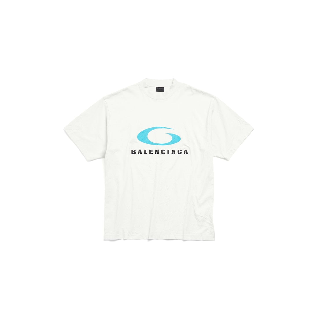 MEN'S LOOP SPORTS ICON T-SHIRT MEDIUM FIT IN DIRTY WHITE/BLUE