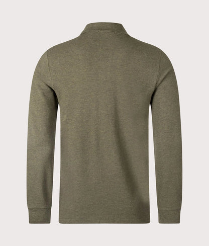 Custom Slim Fit Long Sleeve Polo Shirt