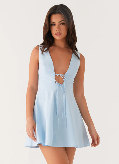 Drew Mini Dress - Blue
