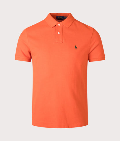 Custom Slim Fit Mesh Polo Shirt
